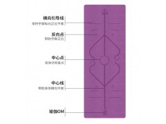 现货批发 tpe单层瑜伽垫体位线健身垫加宽80cm加厚8mm仰卧起坐垫图3