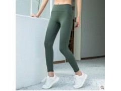 瑜伽裤 女士拼接运动紧身裤长裤蜜桃臀裤跑步健身瑜伽服厂家直销图3
