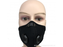 骑行面罩网布户外运动防尘防风沙活性炭呼吸阀男女通用口罩跨境图3