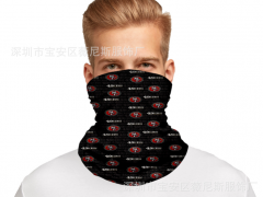 爆款NFL橄榄球口罩面罩运动骑行魔术头巾围脖支持定制图2