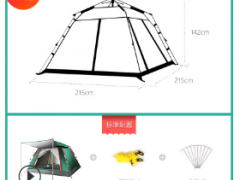 厂家直销全自动帐篷户外2-3-4人加厚防雨家庭露营帐篷批发可定制图3