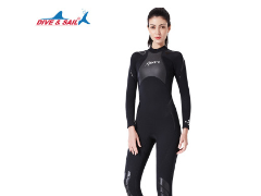 2020新款1.5mm潜水服男连体保暖冲浪服防晒女长袖浮潜水母游泳衣图3