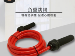 爆款负重重力运动跳绳加粗加重健身有氧运动跳绳长度可调健身器材图2