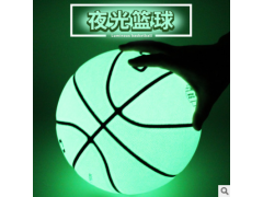夜光篮球发光反光荧光7号球定制5号儿童幼儿发夜光的蓝球抖音炫酷图2
