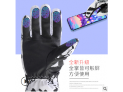 滑雪手套男女冬季保暖防水成人户外登山摩托车骑行情侣可触屏加绒图2