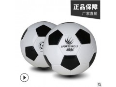 厂家直销机缝4号5号黑白块足球1.6厚学生训练耐踢黑白足球批发图2