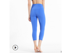ebay瑜伽裤女拼接提臀紧身运动跑步健身裤