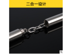 批发不锈钢二合一双节棍可拼接组合双截棍实战防身棍短棍款二节棍图3