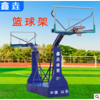 可移动燕式篮球架定制标准成人比赛用平箱双向单臂户外运动篮球架