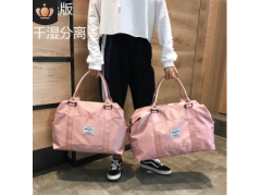 干湿分离旅行包包女 韩版时尚单肩大容量行李包袋 短途旅行手提包图3