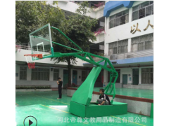 手动液压篮球架 移动篮球架 篮球架户外 手动升降篮球架图2
