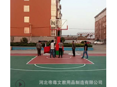 手动液压篮球架 移动篮球架 篮球架户外 手动升降篮球架图3