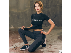 秋款夏季瑜伽服运动套装女健身房跑步显瘦网红速干衣晨跑瑜珈图3