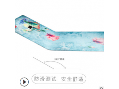 工厂直销 环保橡胶瑜伽垫麂皮绒印花地垫健身防滑土豪垫图3