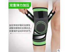 运动针织绑带护膝防滑耐磨防护护具健身防撞户外用品厂家批发定制图3