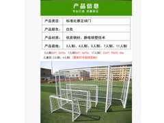 厂家直销标准比赛移动式足球门大号11人制足球门带框网运动器材图2