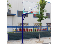 训练专用地埋圆管篮球架 室外固定校园篮球架成人比赛专用篮球架图3