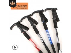 【奇安胜-DS8001】四节T柄超轻登山杖铝合金伸缩拐杖户外徒步手杖图3