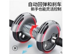 回弹健腹轮 双轮腹肌轮收腹器滚滑轮 健腹器健身俯卧撑轮代发图3