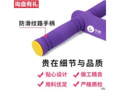 键腹家用乳胶拉力器4管多功能瑜伽训练拉力器粉色四管脚蹬拉力器图2