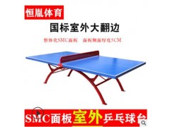 乒乓球台户外防雨防晒彩虹腿案子抗老化SMC标准比赛室外乒乓球桌图3