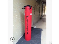 吊式实心沙袋儿童沙包批发加厚纯皮超纤拳击散打训练泰式拳击沙袋图1