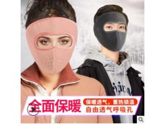 冬季骑行护脸面罩护耳护脖二合一保暖防寒抓绒防风男女通用款头套图3