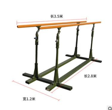 室内外可升降移动铸铁比赛体操训练双杠部队军用标准双杠现货批发图2