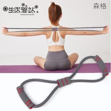 背部训练器8字拉力器女扩胸器家用健身瘦后背锻炼肩颈训练弹力带图2