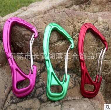 户外战术用品 异型铝合金登山扣 爬山钩图2