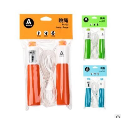 得力风行/安格F4103泡棉计数跳绳 成人专业健身学生考试体育器材图2