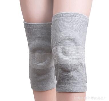 厂家批发运动支撑护膝四季透气男女通用硅胶弹簧篮球运动护膝套图3