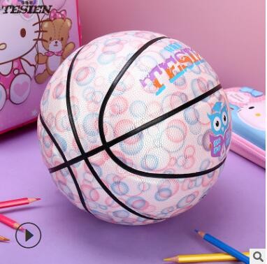 特斯恩5号4号PU耐磨卡通篮球儿童幼儿园学生训练篮球可定制logo图2