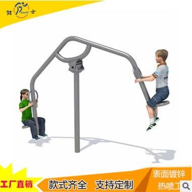 户外全民健身器材国标塑木高低吊环 室外小区公园健身路径设施