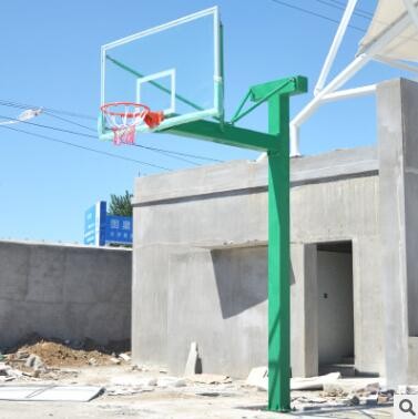 连超海燕式方管地埋篮球架户外固定式比赛篮球架成人篮球架