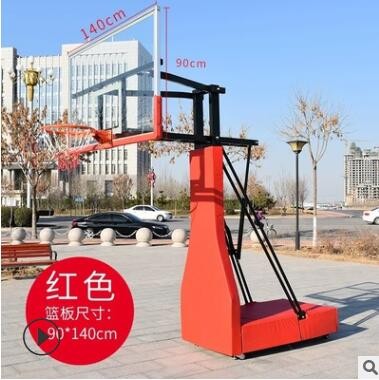 篮球架户外标准训练比赛成人平箱篮球架移动钢化玻璃篮球架子室内图3