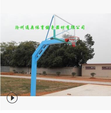 户外标准钢化玻璃篮球板室外挂式成人篮球架篮板铝合金包边不生锈图2
