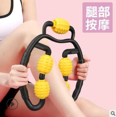 厂家直销瑜伽环形夹腿神器美大小腿部肌肉放松滚动五轮按摩廋腿器图3