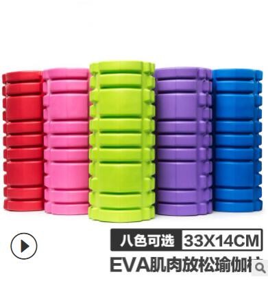 狼牙棒空心瑜伽柱EVA深度按摩棒肌肉放松滚筒瑜珈棒泡沫滚轴厂家图2