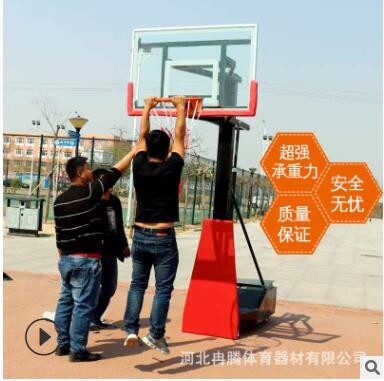 儿童升降篮球架 小学生篮球架户外 移动式室外成人篮球架厂家图3