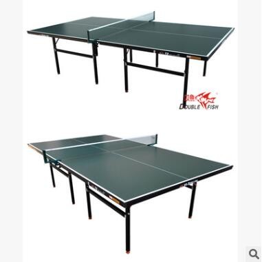 全网新品 趋势好货 双鱼501 乒乓球桌 绿面单折式乒乓球台双鱼乒乓球台 室内乒乓球台图2