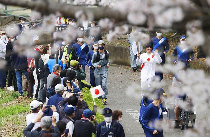 3月30日讯，日本，2020东京奥运会，群马县进行火炬传递。