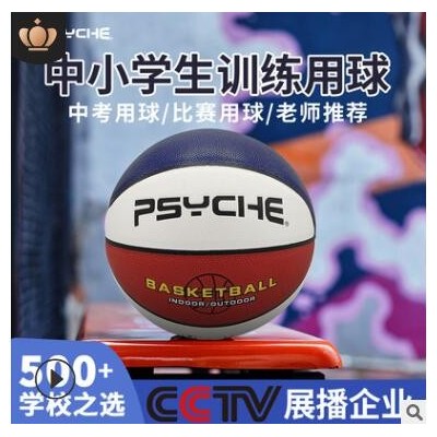 厂家直销7号儿童篮球训练体育用品红白蓝花球幼儿园5号篮球定制