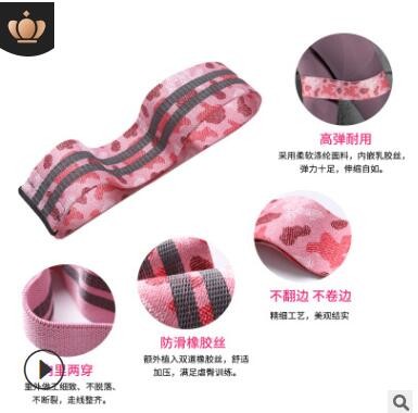防滑大中小阻力弹力带环健身女翘臀圈拉力带环形深蹲阻力带虐臀圈图2