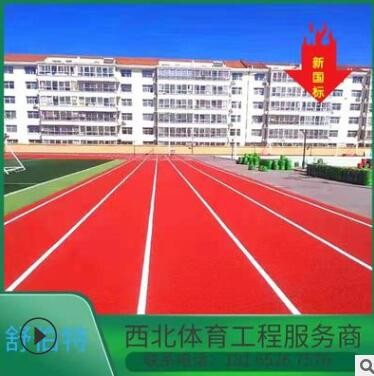 厂家供应学校塑胶跑道13mm厚西北透气型跑道上门施工图3