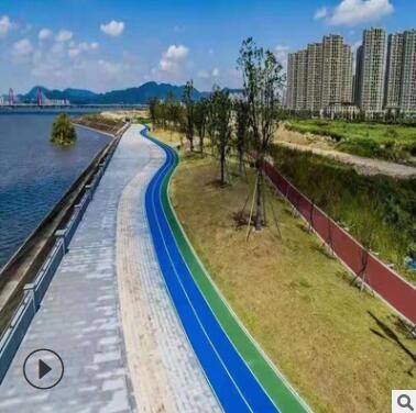 户外健步道水性丙烯酸地坪漆施工篮球场水泥地面漆划线涂料图1