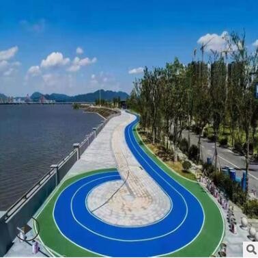 户外健步道水性丙烯酸地坪漆施工篮球场水泥地面漆划线涂料图2