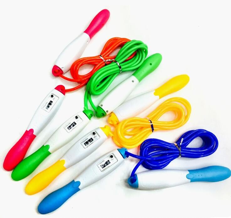 智博计数跳绳 PVC绳 插卡包装四色可选 厂家直销