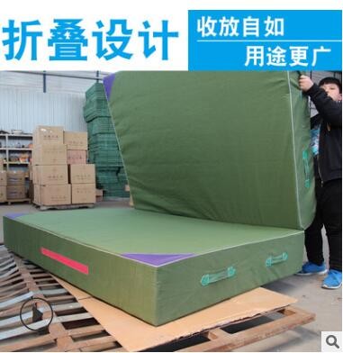 跳高海绵包消防训练垫子有机硅帆布聚氨酯杂技防摔攀岩保护海绵垫图2