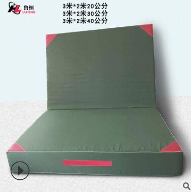 跳高海绵包消防训练垫子有机硅帆布聚氨酯杂技防摔攀岩保护海绵垫图3